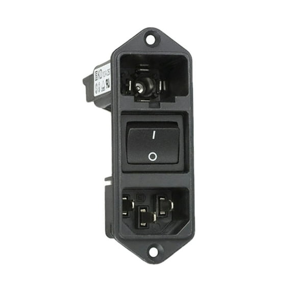 KD14.4101.151 Power Entry Connector Receptacle, Male Blades - Module IEC 320-C14 Panel Mount, Flange