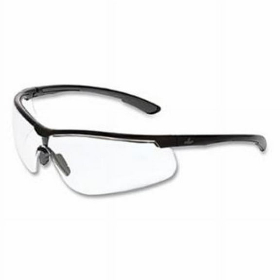 KD7 Klondike Safety Glass with Black & Gray Temple & Clear Lens