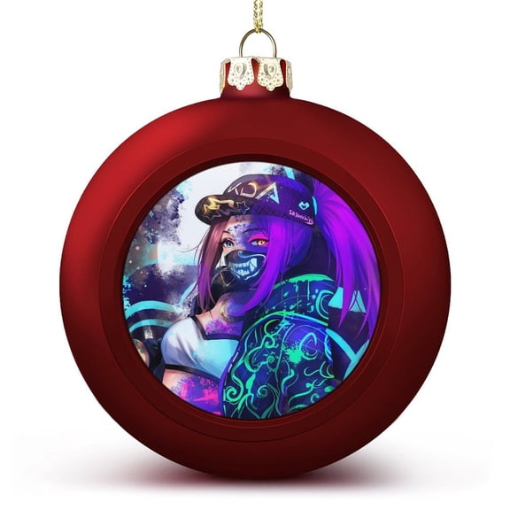 KDA Akali Christmas Balls Xmas Decor Ball Festival Party Decoration Tree Hangings