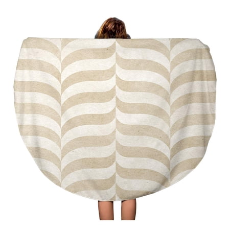 KDAGR 60 inch Round Beach Towel Blanket Beige Geometric Chevron Pattern on Brown Tweed Vintage Zigzag Travel Circle Circular Towels Mat Tapestry Beach Throw price history and forecast - KDAGR