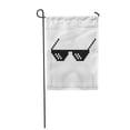thumbnail image 1 of KDAGR Attractive Pixel Glasses Thug Life Meme Bit Black Boss Garden Flag Decorative Flag House Banner 12x18 inch, 1 of 1