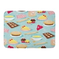 thumbnail image 1 of KDAGR Baked Cute Retro Inspired Baking Biscuit Bowl Cake Cartoon Cooking Doormat Floor Rug Bath Mat 23.6x15.7 inch, 1 of 1