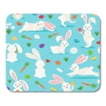 thumbnail image 1 of KDAGR Blue Abstract Cute White Rabbit Bunny Easter Colorful Adorable Baby Beautiful Mousepad Mouse Pad Mouse Mat 9x10 inch, 1 of 1