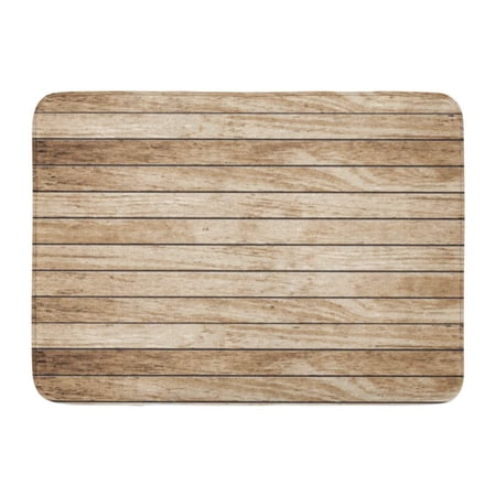 KDAGR Brown Wooden Wood Plank Floor Table Board Panel Pattern Doormat Floor Rug Bath Mat 23.6x15.7 inch