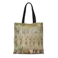 thumbnail image 1 of KDAGR Canvas Tote Bag Charles the Masked Ball at Galerie Des Nicolas Cochin Reusable Handbag Shoulder Grocery Shopping Bags, 1 of 1