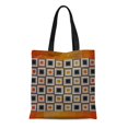 thumbnail image 1 of KDAGR Canvas Tote Bag Modern Designer Wildness Autumn Orange Grey Urban Home Cricketdiane Reusable Handbag Shoulder Grocery Shopping Bags, 1 of 1