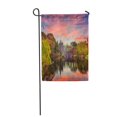 thumbnail image 1 of KDAGR Central Park New York City at Belvedere Castle During Autumn Twilight Garden Flag Decorative Flag House Banner 12x18 inch, 1 of 1