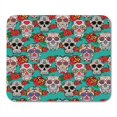 thumbnail image 1 of KDAGR Colorful Pattern Sugar Skulls and Roses Dia De Los Muertos Dead Day Calavera Mousepad Mouse Pad Mouse Mat 9x10 inch, 1 of 1