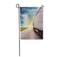 thumbnail image 1 of KDAGR Driver Truck Driving Towards Sunset Road Away Load Goods Logistics Garden Flag Decorative Flag House Banner 28x40 inch, 1 of 1