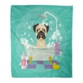 thumbnail image 1 of KDAGR Flannel Throw Blanket Bath Dog Grooming Flat Pet Spa Soap Bathing Wash Soft for Bed Sofa and Couch 58x80 Inches, 1 of 1