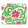 thumbnail image 1 of KDAGR Green Frangipani Creeper Pink Tropical Aloha Break California Floral Flower Mousepad Mouse Pad Mouse Mat 9x10 inch, 1 of 1