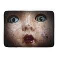thumbnail image 1 of KDAGR Horror Scary Cracked Old Doll Face Shallow Focus Antique Halloween Abuse Doormat Floor Rug Bath Mat 23.6x15.7 inch, 1 of 1