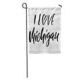 thumbnail image 1 of KDAGR I Love Michigan Modern Dry Brush Lettering Retro Inscription USA Garden Flag Decorative Flag House Banner 28x40 inch, 1 of 2