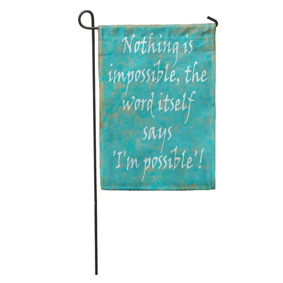 KDAGR Life Inspirational Motivating Wise from Audrey Hepburn Clever Motivation Garden Flag Decorative Flag House Banner 12x18 inch