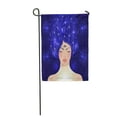 thumbnail image 1 of KDAGR Magic Night Fairy 3Rd Eye Portrait of Beautiful Shaman Garden Flag Decorative Flag House Banner 28x40 inch, 1 of 1