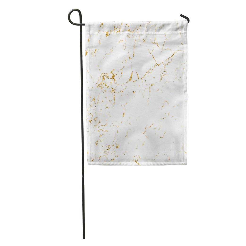KDAGR Marble Gold Patina Scratch Golden Sketch to Create Distressed Effect Garden Flag Decorative Flag House Banner 28x40 inch - image 1 of 2