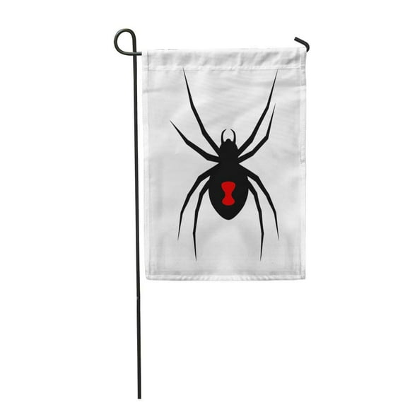 KDAGR Mark Black Widow Spider Red Marking Flat for Apps Garden Flag Decorative Flag House Banner 28x40 inch