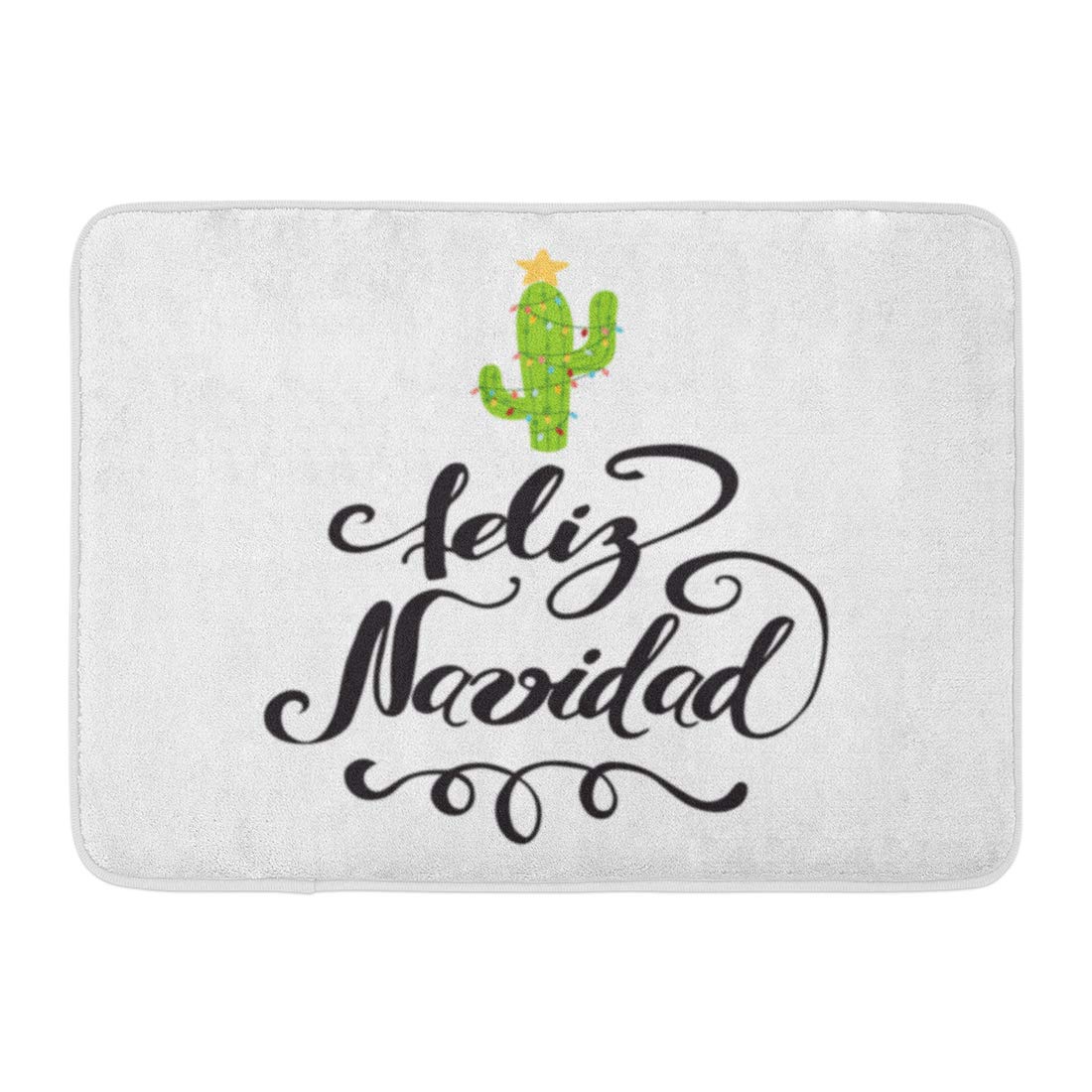 KDAGR Merry Christmas Happy Cactus in Garland Cute Label Sign Title