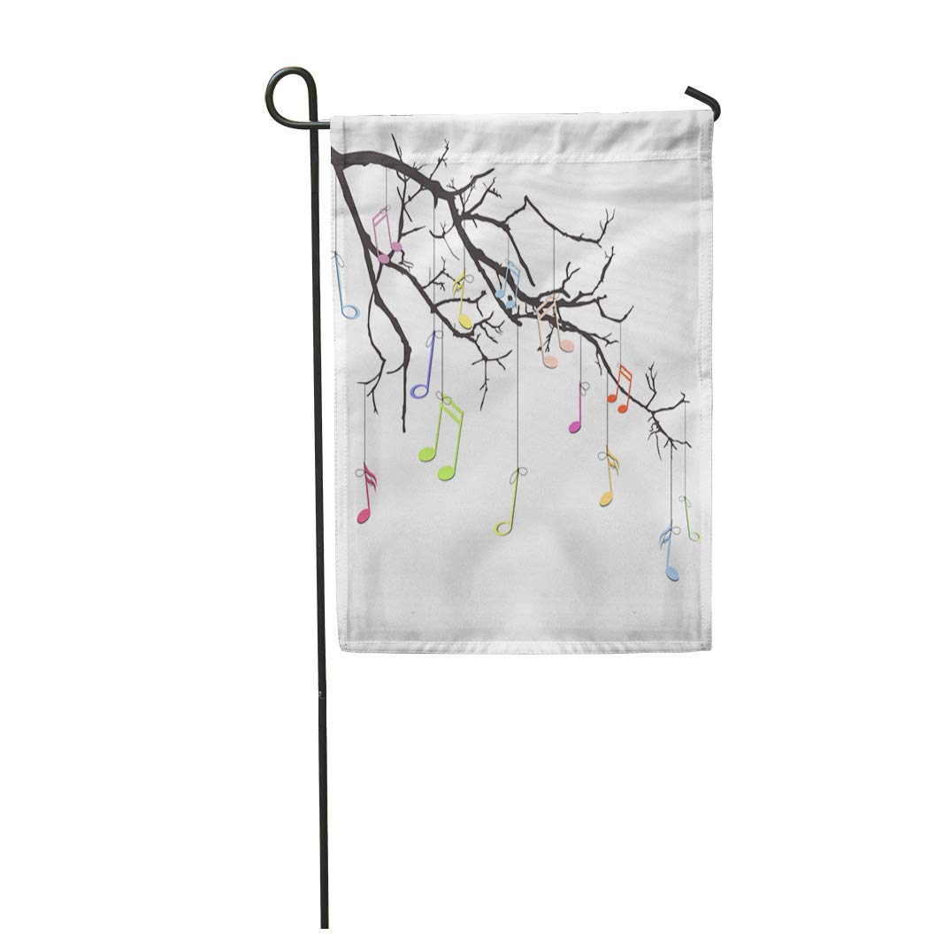 KDAGR Music of Branch Notes Autumn Tree Beautiful Beauty Birch Garden Flag Decorative Flag House Banner 28x40 inch - image 1 of 1
