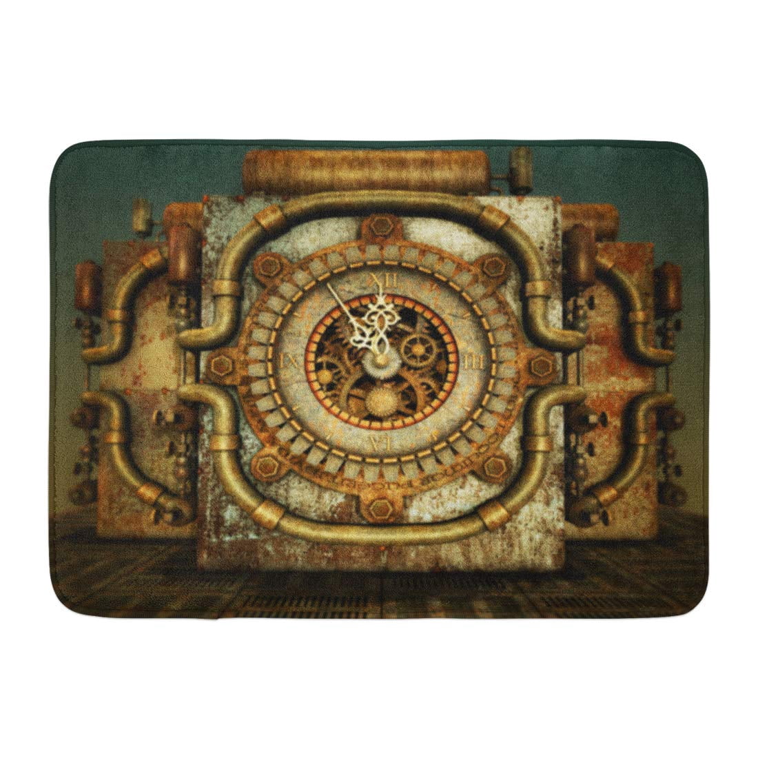 KDAGR Orange Steampunk Eleven Fifty Five Red Clock Clockwork Fantasy ...