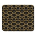 thumbnail image 1 of KDAGR Pattern Semicircles in Golden Gatsby Gold Artdeco Cinema Geometric Mousepad Mouse Pad Mouse Mat 9x10 inch, 1 of 1