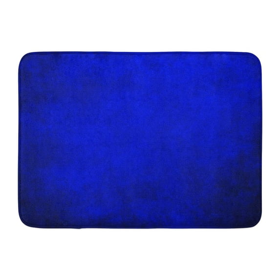 KDAGR Purple Vibrant Royal Blue Black Border Cool Color Vintage Abstract Gradient Luxury Wall Paint Bright Doormat Floor Rug Bath Mat 23.6x15.7 inch