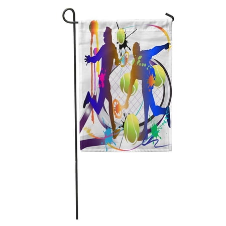 KDAGR Racket Tennis Sport Action Active Activity Artist Ball Champions Garden Flag Decorative Flag House Banner 28x40 inch