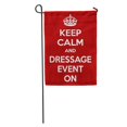 thumbnail image 1 of KDAGR Rectangular Red White Motivation Horse Sport Dressage Event on Obstacle Garden Flag Decorative Flag House Banner 12x18 inch, 1 of 2