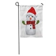thumbnail image 1 of KDAGR Red 3D Render of Snowman Wearing Santa Hat and Gloves Garden Flag Decorative Flag House Banner 12x18 inch, 1 of 2