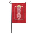 thumbnail image 1 of KDAGR Red American National Popcorn Day Box Celebration Circle Corn Emblem Garden Flag Decorative Flag House Banner 28x40 inch, 1 of 2