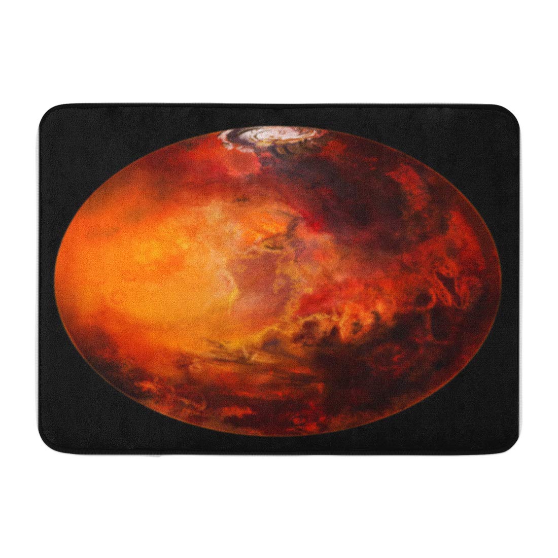 KDAGR Red Mars Planet Beyond Our Solar System Black Computer Doormat ...