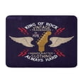 thumbnail image 1 of KDAGR Roll Guitar Head and Wings Rock Music Emblem Vintage Doormat Floor Rug Bath Mat 23.6x15.7 inch, 1 of 1