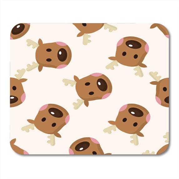 KDAGR Rudolph Reindeer Christmas Antler Cartoon Character Comic Cute Mousepad Mouse Pad Mouse Mat 9x10 inch
