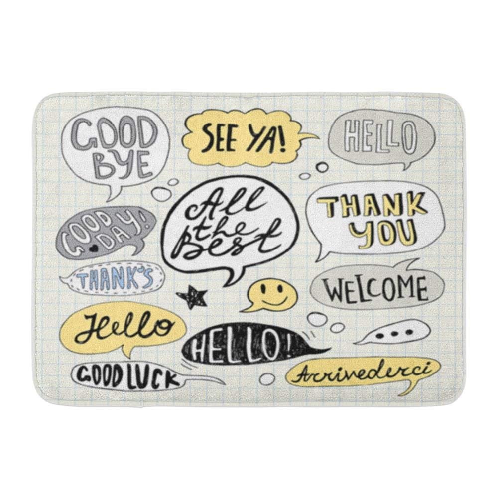 KDAGR Speech Bubbles Short Phrases Hello Thank You Good Bye