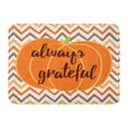 thumbnail image 1 of KDAGR Thanksgiving Autumn Pumpkin on Zig Zag Made in Fall Colors Grateful Quote for Day Label Doormat Floor Rug Bath Mat 23.6x15.7 inch, 1 of 1
