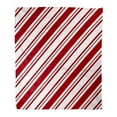 thumbnail image 1 of KDAGR Throw Blanket 58x80 Inches Candy Red White Diagonal Stripes Cane Abstract Candy Cane Christmas Classic Warm Flannel Soft Blanket for Couch Sofa Bed, 1 of 1