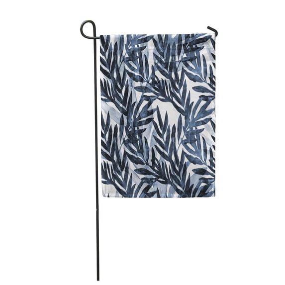 KDAGR Tropical Leaves on Watercolor Greens of Exotic Monstera Plant Garden Flag Decorative Flag House Banner 28x40 inch