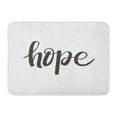 thumbnail image 1 of KDAGR Word Hope Grey Letters Hand Vintage Written Abstract Brush Doormat Floor Rug Bath Mat 23.6x15.7 inch, 1 of 1