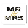 thumbnail image 1 of KDAGR Yellow Words Mr and Black Bold Celebration Couple Emblem Mousepad Mouse Pad Mouse Mat 9x10 inch, 1 of 1