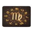 thumbnail image 1 of KDAGR Zodiac Sign Virgo in Fire Show on Horoscope Circle Doormat Floor Rug Bath Mat 23.6x15.7 inch, 1 of 1