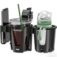 thumbnail image 1 of KDD Stroller Cup Holder, Cup Holder Universal with Phone Rack, Suit Wheelchair, Walker, Bike, Scooter, Black, 1 of 9