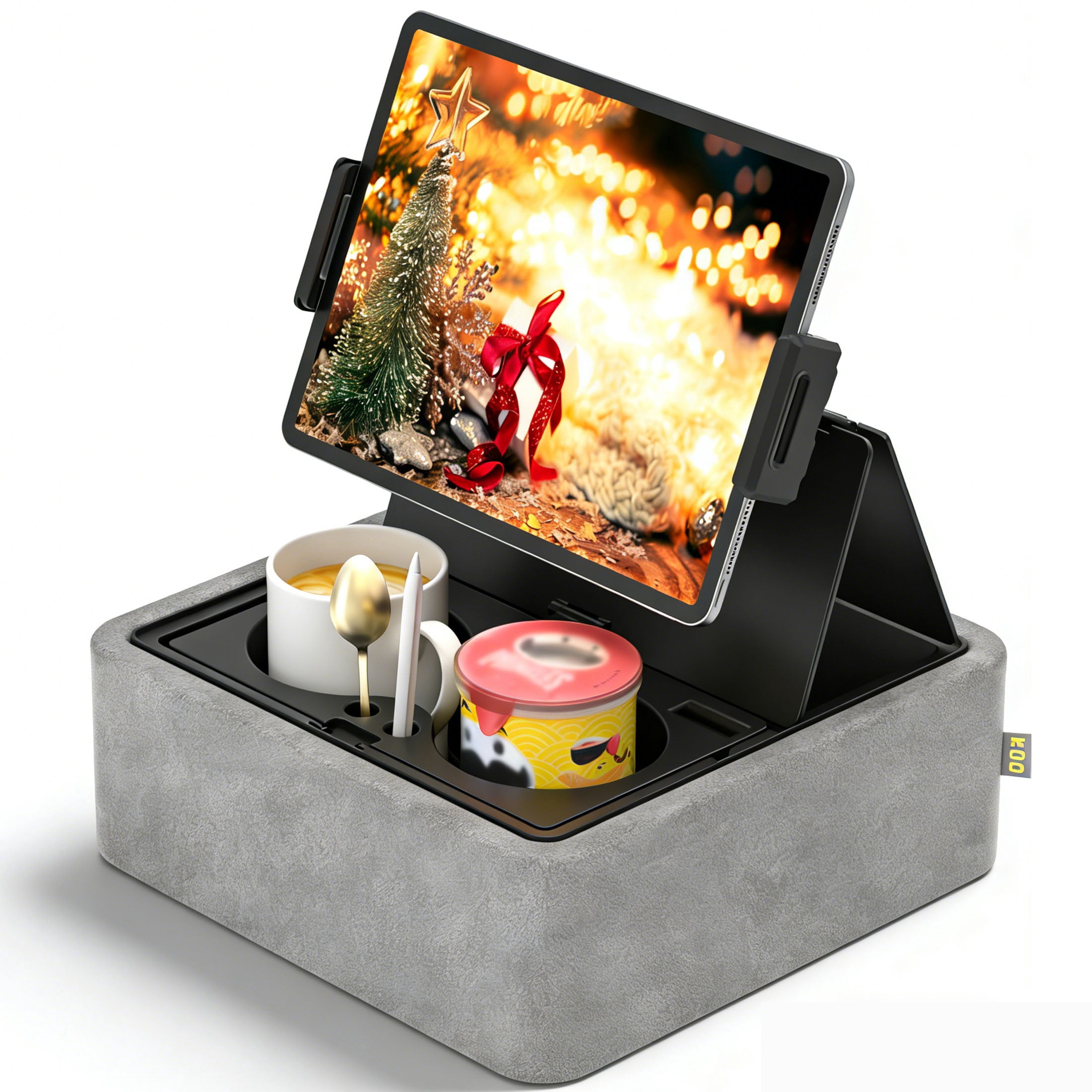 KDD Tablet Pillow Stand, iPad Tablet Stand 4.7'' to 12.9'' Foldable Adjustable 360°Rotating for Desk Bed Couch and Lap