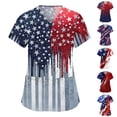 thumbnail image 1 of KDDYLITQ Independence Day Freedom Shirts for Women Patriotic 250 Years Birthday V Neck T-Shirts Freedom Printed 4th July Blouses Usa Star Stripes 2026 Short Sleeve Tees Wine 5XL, 1 of 6