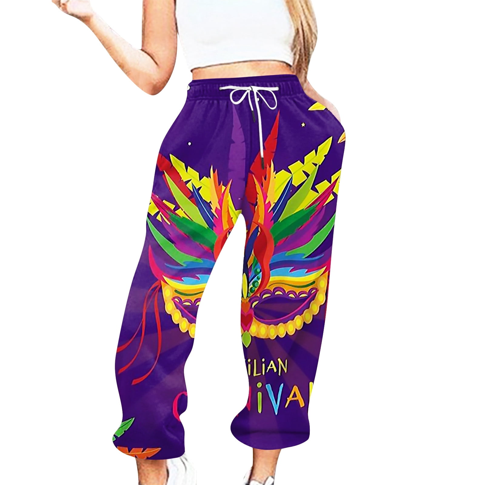 mardi gras flare pants