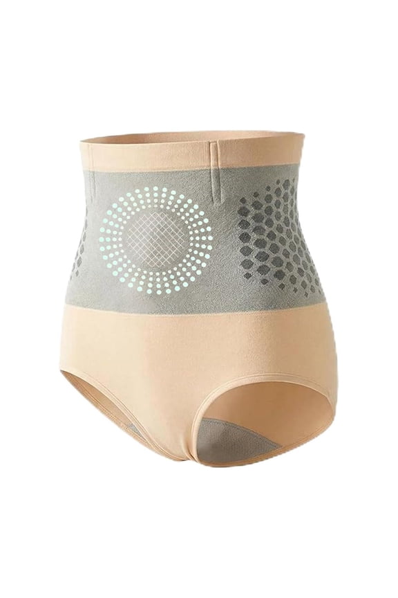 Moringa & Berberine 4-in-1 - & Fat- Shorts Thermogenic Body Underwear High Waist Tummy Control Pants Beige 2XL