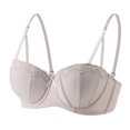 thumbnail image 1 of KDDYLITQ Push Up Bras for Women Lace Full Coverage Seamless Padded Everyday Bra Underwire Breathable Bras Gray 32, 1 of 6