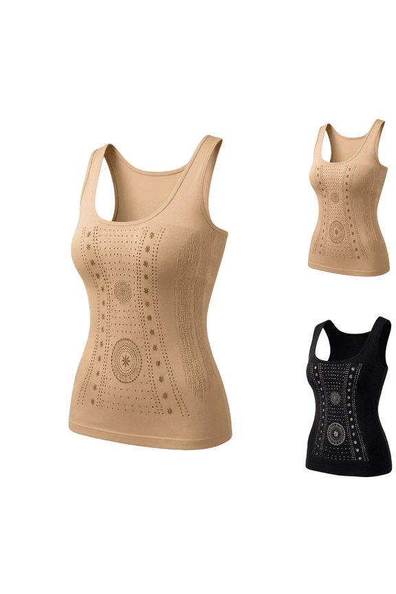 Shapewear Tummy Control for Women Fat Burning Bodysuit Butt Lifter Stretchy Camis Compression Lightweight Tank Tops Complexion M