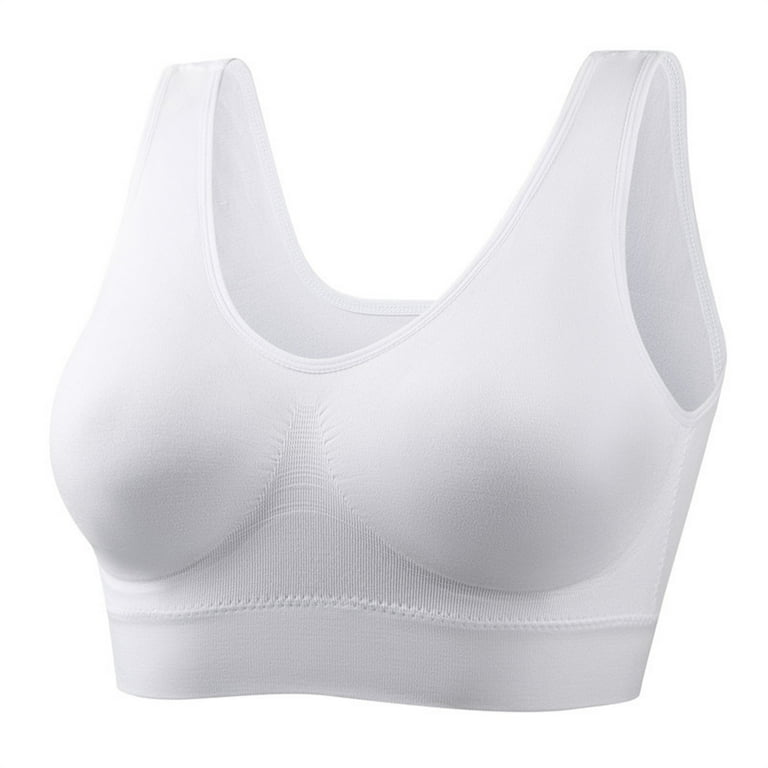 KDDYLITQ Sports Bras for Women High Support Padded Support Camisoles s for  Women Seamless Tshirt Bras for Women Swimming Yoga Push Up 38ddd T-Shirt Bra  White M 