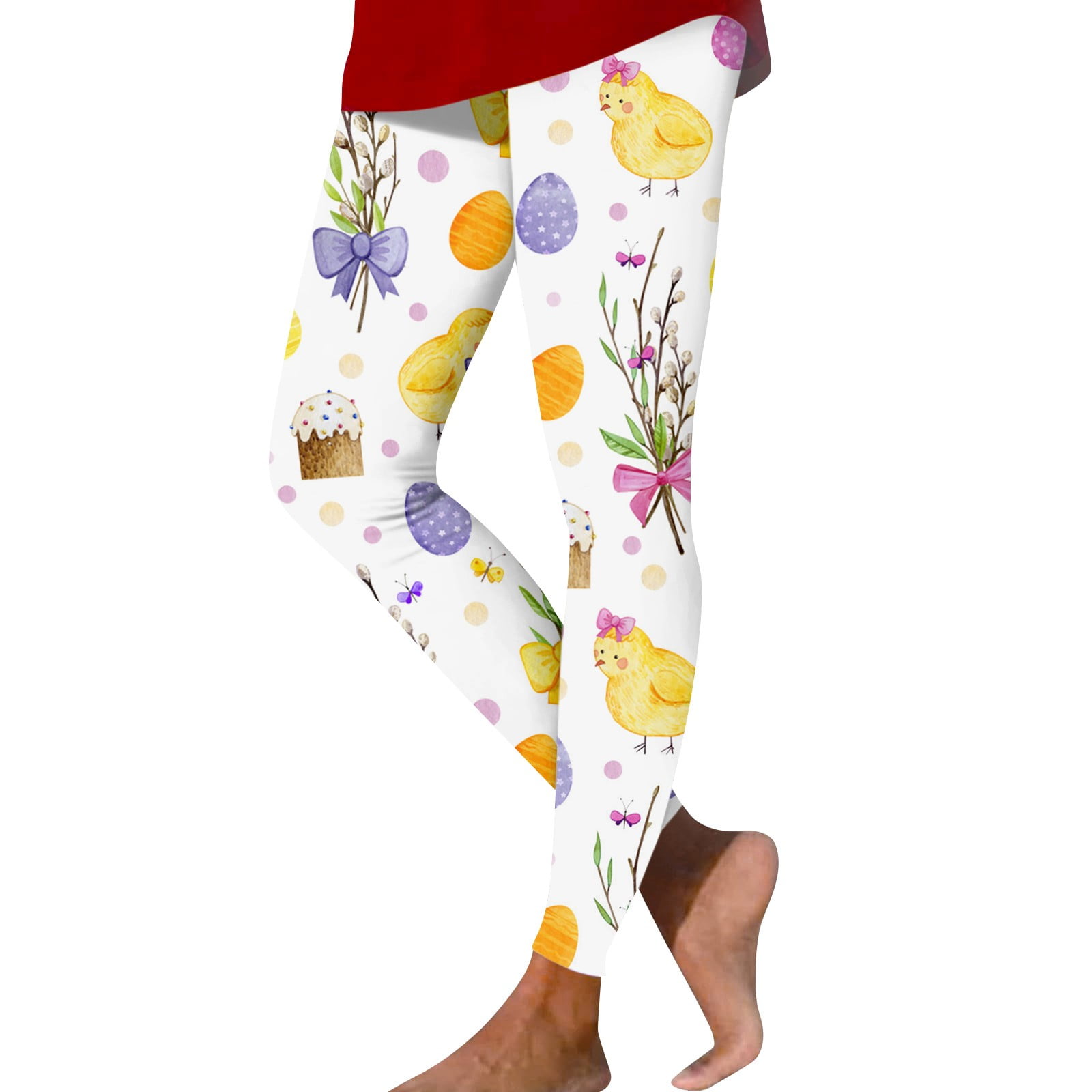 Easter Day Leggings for Women High Waisted Yoga Pants Colorful Easter Eggs  Rabbit Lounge Full-Length Tights Gym Joggers : : Clothing, Shoes 