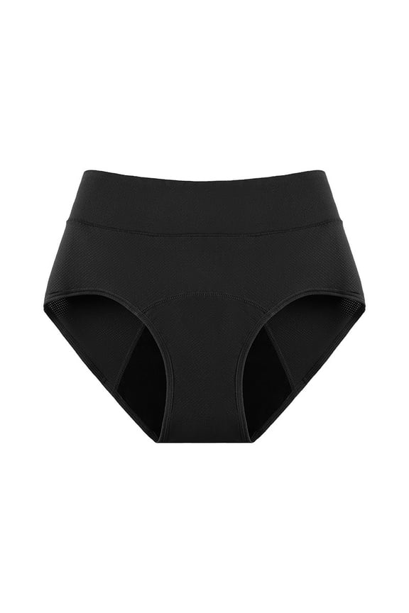 Women's Leak- Panties Feature 3D Leak- Edges, A Soft And Comfortable Fit, And Are Reusable. Black M